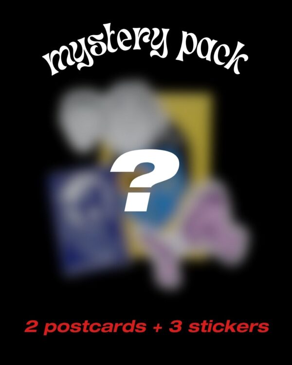 MYSTERY PACK – 3 STICKERS + 2 POSTCARDS