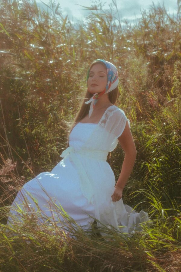 "Poppies" headscarf - Image 2