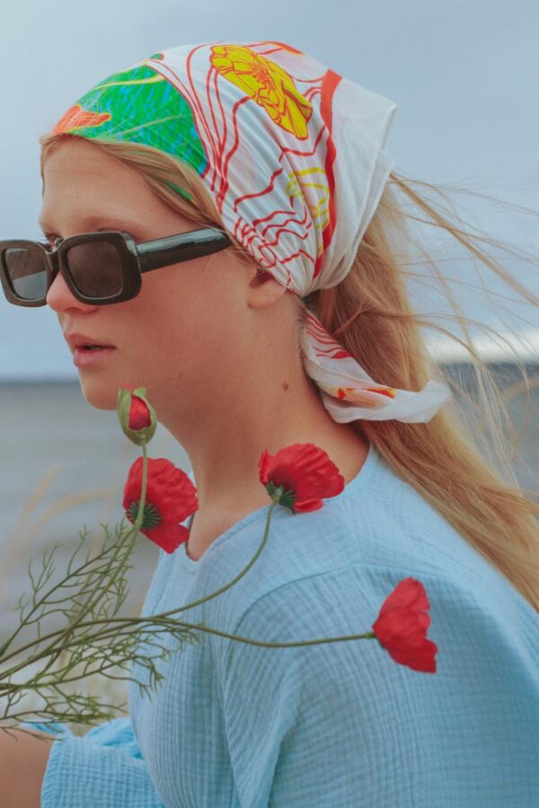 "Poppies" headscarf - Image 6